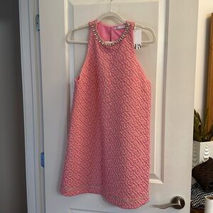 Zara pink embellished dress - M